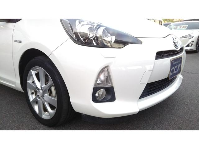 アクア Gブラックソフトレザーセレクション メモリーナビ・フルセグ・CD/DVD再生・Bluetooth・バックカメラ・ETC・LEDライト・フォグ・オートコーナーポール・スマートキー・プッシュスタート(35枚目)