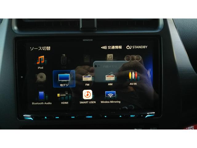 プリウス Ｓツーリングセレクション・ブラックエディション　９インチナビ・フルセグ・ＣＤ／ＤＶＤ再生・Ｂｌｕｅｔｏｏｔｈ・ＥＴＣ・全周囲カメラ・ドラレコ前後・衝突被害軽減システム・車線逸脱警報・１００Ｖ電源・レザー調シート・シートヒーター・ＬＥＤライト（9枚目）