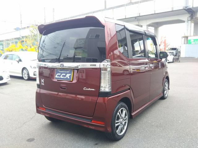 N-BOXカスタム G・Lパッケージ ギャザーズナビ・フルセグ・CD/DVD再生・Bluetooth・バックカメラ・ETC・両側パワースライド・HIDライト・フォグ・オートライト・スマートキー・プッシュスタート(36枚目)