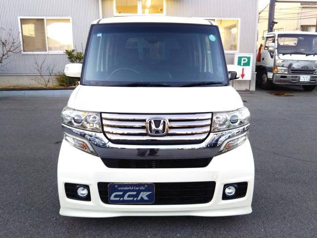 Ｎ－ＢＯＸカスタム Ｇ　ターボＳＳパッケージ　ギャザーズナビ・ワンセグ・ＣＤ／ＤＶＤ再生・Ｂｌｕｅｔｏｏｔｈ・ＳＤ録音・バックカメラ・ＥＴＣ・両側パワースライド・ＨＩＤライト・フォグ・オートライト・オートクルーズ・スマートキー・プッシュスタート（3枚目）