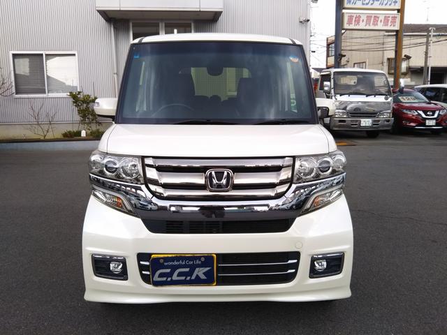 N-BOXカスタム G・ターボLパッケージ メモリーナビ・フルセグ・CD/DVD再生・Bluetooth・ETC・バックカメラ・両側パワースライド・HIDライト・フォグ・オートライト・クルーズコントロール・スマートキー・プッシュスタート(2枚目)