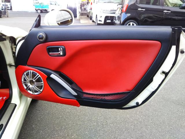 コペン アクティブトップ メモリーナビ・ワンセグ・CD/DVD再生・USB・ETC・赤革シート・BLITZターボタイマー・BLITZブーストコントローラー・ドラレコ・シートヒーター・社外スピーカー・HIDライト・フォグ(27枚目)