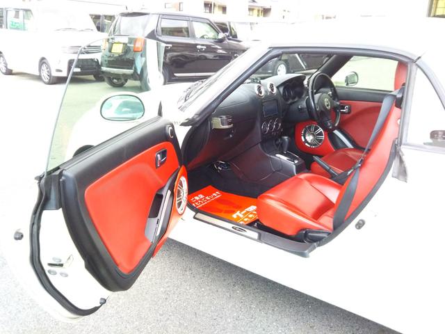 コペン アクティブトップ メモリーナビ・ワンセグ・CD/DVD再生・USB・ETC・赤革シート・BLITZターボタイマー・BLITZブーストコントローラー・ドラレコ・シートヒーター・社外スピーカー・HIDライト・フォグ(56枚目)