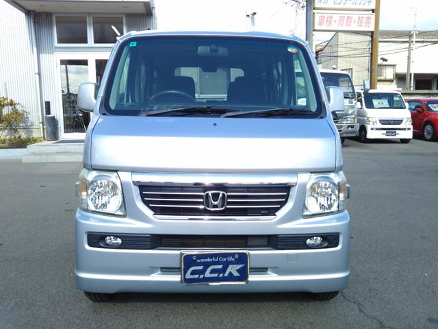 バモス Lローダウン タイミングベルト交換済み HDDナビ・CD/DVD再生・ミュージックサーバー・キーレス・ABS・社外シフトノブ(2枚目)