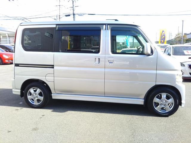 バモス Lローダウン タイミングベルト交換済み HDDナビ・CD/DVD再生・ミュージックサーバー・キーレス・ABS・社外シフトノブ(4枚目)