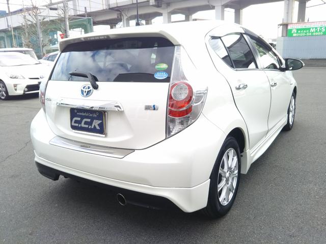 アクア Gブラックソフトレザーセレクション フルエアロ・CDデッキ・ETC・社外アルミ15インチ・ドラレコ・オートライト・スマートキー・プッシュスタート(29枚目)