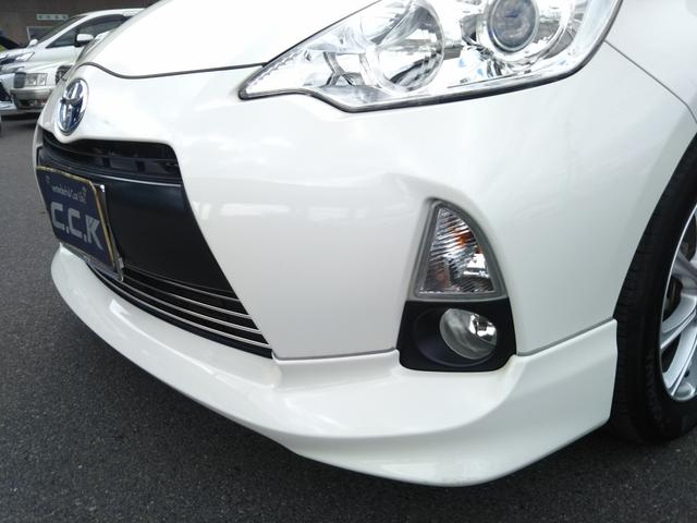 アクア Gブラックソフトレザーセレクション フルエアロ・CDデッキ・ETC・社外アルミ15インチ・ドラレコ・オートライト・スマートキー・プッシュスタート(34枚目)