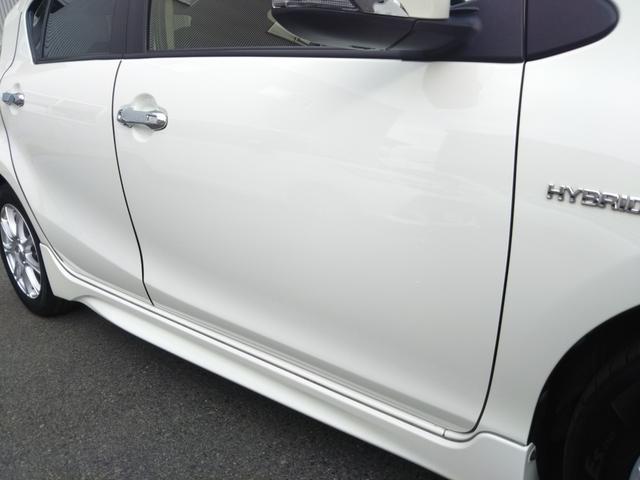 アクア Gブラックソフトレザーセレクション フルエアロ・CDデッキ・ETC・社外アルミ15インチ・ドラレコ・オートライト・スマートキー・プッシュスタート(58枚目)