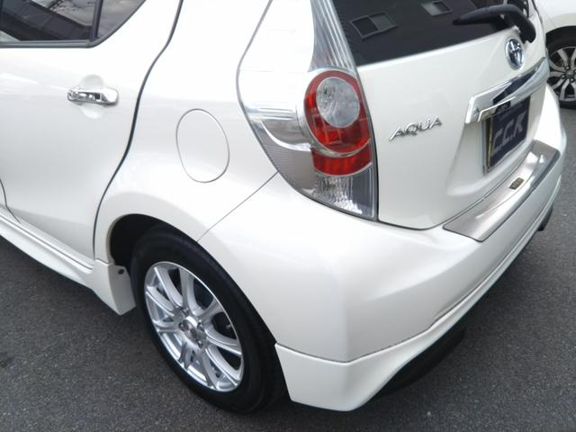 アクア Gブラックソフトレザーセレクション フルエアロ・CDデッキ・ETC・社外アルミ15インチ・ドラレコ・オートライト・スマートキー・プッシュスタート(74枚目)