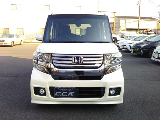 N-BOXカスタム G SSパッケージ ギャザーズナビ・ワンセグ・CD/DVD再生・Bluetooth・ETC・バックカメラ・HIDライト・フォグ・オートライト・両側パワースライドドア・スマートキー・プッシュスタート(2枚目)