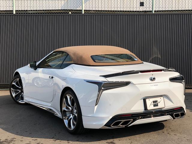 ＬＣ ＬＣ５００　コンバーチブル　モデリスタエアロ　マークレビンソン　ＨＵＤ　スマートキー　カードキー　ワンオーナー車　社外ＮＯＶＥＬ可変マフラー（純正マフラー有）社外カーボンスポイラー　ドライブレコーダー　レーダー探知機（3枚目）