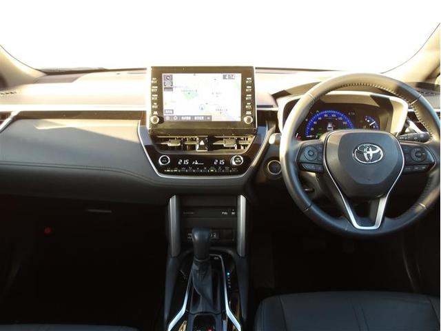 カローラクロス ハイブリッド Z フルセグ メモリーナビ DVD再生 ミュージックプレイヤー接続可 バックカメラ 衝突被害軽減システム ETC ドラレコ LEDヘッドランプ ワンオーナー(7枚目)