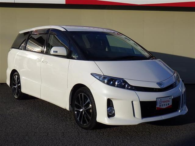 エスティマ アエラス レザーパッケージ 革シート フルセグ メモリーナビ DVD再生 ミュージックプレイヤー接続可 バックカメラ ETC 両側電動スライド LEDヘッドランプ 乗車定員7人 3列シート(4枚目)