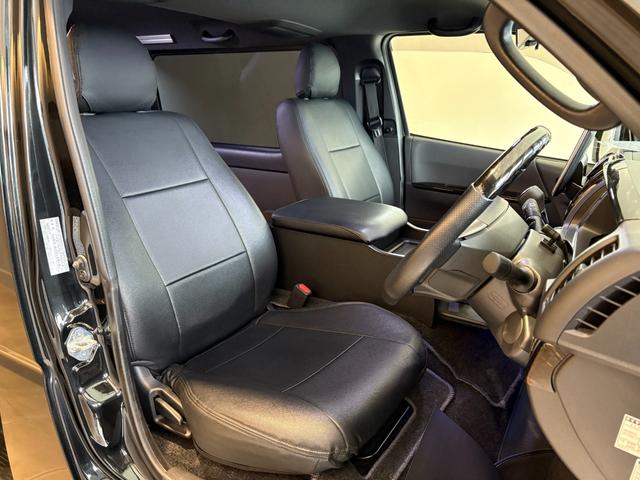 ハイエースバン スーパーGL ダークプライムII 4WD 外品ボンネット マルチロールトランスポーター TRDフロントバンパーガード・マットフラップ・サイド・リアエアロ アルパイン11型ナビ パノラミックビューモニター デジタルインナーミラー レイズ16AW Goo鑑定車(11枚目)