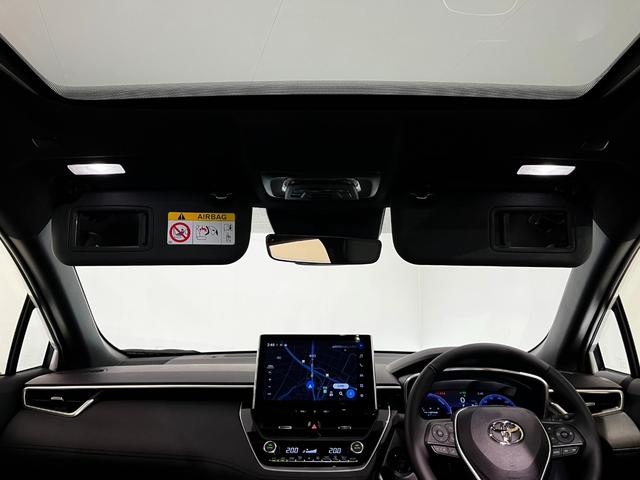 カローラクロス ハイブリッド Z パノラマルーフ シグナルロードプロテクション パノラミックビューモニター アドバンストパーク ブラインドスポット 安心降車(16枚目)