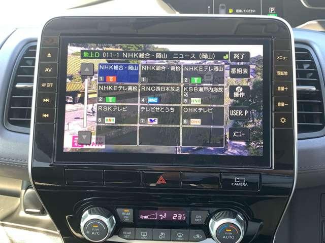 【フルセグＴＶ付き】フルセグなので画質もキレイにデジタル放送を受信できます。長旅のお供に！