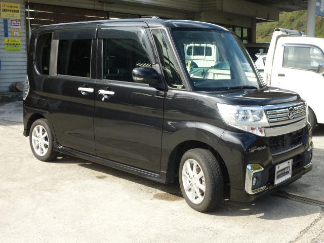 タント カスタムX CDチューナー 左パワースライドドア 運転席シートヒーター LEDオートライト LEDフォグライト オートAC オート電動格納ミラー(4枚目)