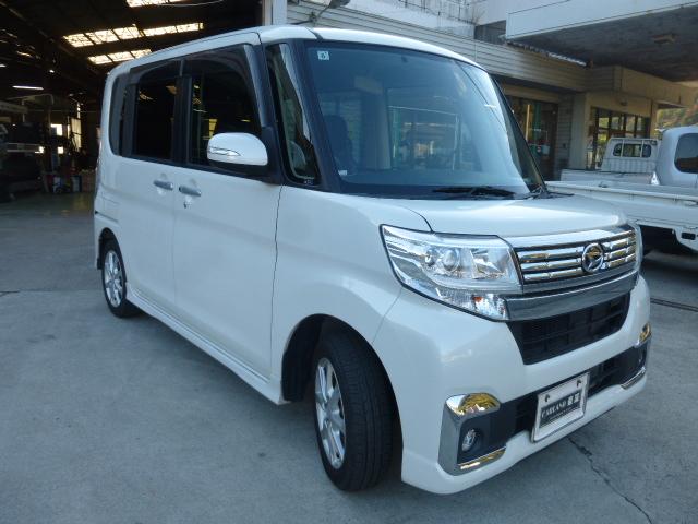 タント X ナビTV バックカメラ ステアリングリモコン ETC 左パワースライドドア LEDオートライト LEDフォグライト 運転席シートヒーター オート電動格納ミラー(4枚目)