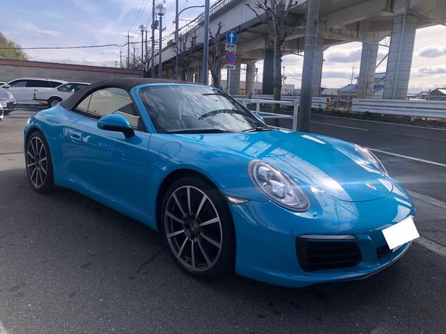 ９１１ ９１１カレラカブリオレ　左Ｈ・ディーラー車・マイアミブルー（3枚目）