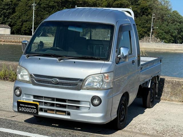 ハイゼットトラック ジャンボ　三方開　エアコン　パワステ　パワーウィンドウ　キーレス　ナビ　地デジ　社外ハンドル　スマホホルダー　ＡＴ（3枚目）