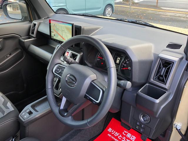 タフト G ダーククロムベンチャー 4WD 9インチナビ バックカメラ クリアランスソナー 衝突被害軽減システム オートライト LEDヘッドランプ スマートキー アイドリングストップ 電動格納ミラー シートヒーター サンルーフ(10枚目)