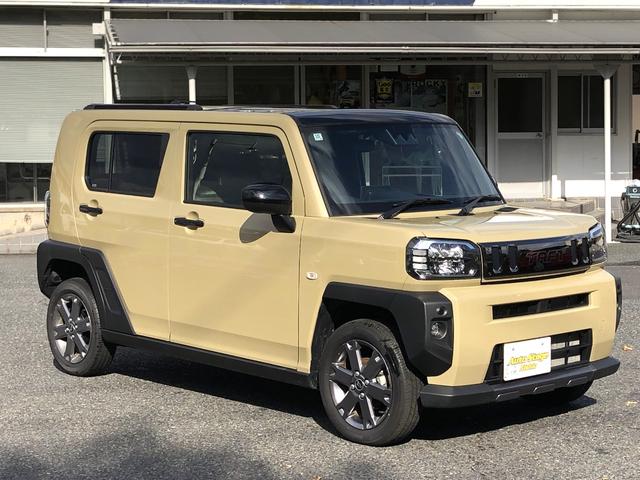 タフト G ダーククロムベンチャー 4WD 9インチナビ バックカメラ クリアランスソナー 衝突被害軽減システム オートライト LEDヘッドランプ スマートキー アイドリングストップ 電動格納ミラー シートヒーター サンルーフ(12枚目)