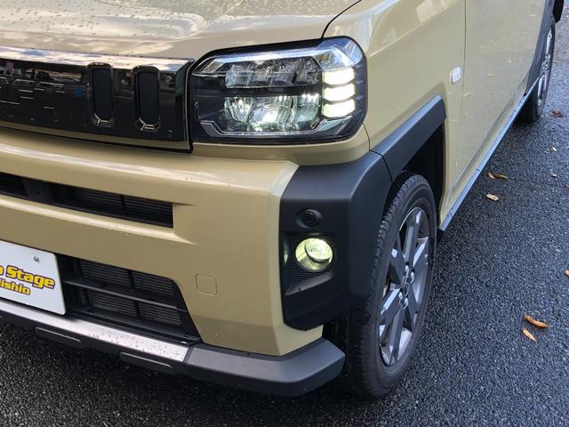 タフト G ダーククロムベンチャー 4WD 9インチナビ バックカメラ クリアランスソナー 衝突被害軽減システム オートライト LEDヘッドランプ スマートキー アイドリングストップ 電動格納ミラー シートヒーター サンルーフ(46枚目)