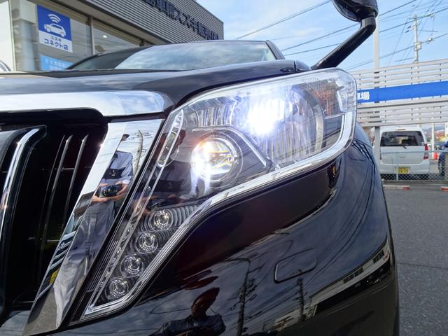 ランドクルーザープラド TX サンルーフ ナビ Bluetooth CD/DVD フルセグTV バックカメラ フロントカメラ ETC シートカバー クルーズコントロール LEDヘッドライト、LEDフォグランプ ルーフレール(27枚目)
