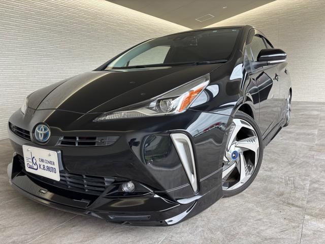 プリウス Ａプレミアム　ツーリングセレクション　ＴＲＤエアロ　モデリスタ１８インチホイール　ＴＥＩＮ車高調　純正９インチナビ　ＮＳＺＴ－Ｙ６８Ｔ　バックモニター　本革エアーシート　ＥＴＣ　クリアランスソナー　ＢＳＭ（2枚目）