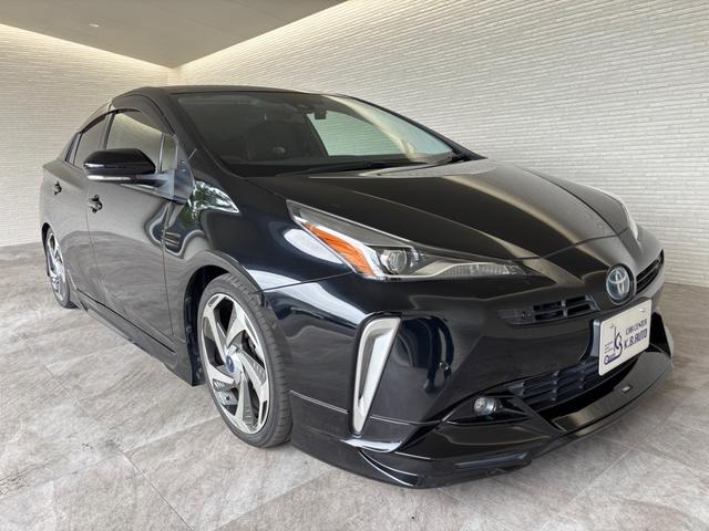 プリウス Ａプレミアム　ツーリングセレクション　ＴＲＤエアロ　モデリスタ１８インチホイール　ＴＥＩＮ車高調　純正９インチナビ　ＮＳＺＴ－Ｙ６８Ｔ　バックモニター　本革エアーシート　ＥＴＣ　クリアランスソナー　ＢＳＭ（3枚目）