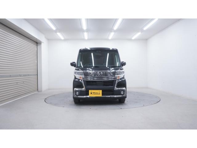 タント カスタムＸ　トップエディションリミテッドＳＡＩＩＩ　禁煙車　後期モデル　純正ナビ　ＣＤ／ＤＶＤ再生　パノラマモニター　両側パワースライドドア　ステアリングスイッチ　シートヒーター　スマートキー　プッシュスタート　チルトステアリング（2枚目）