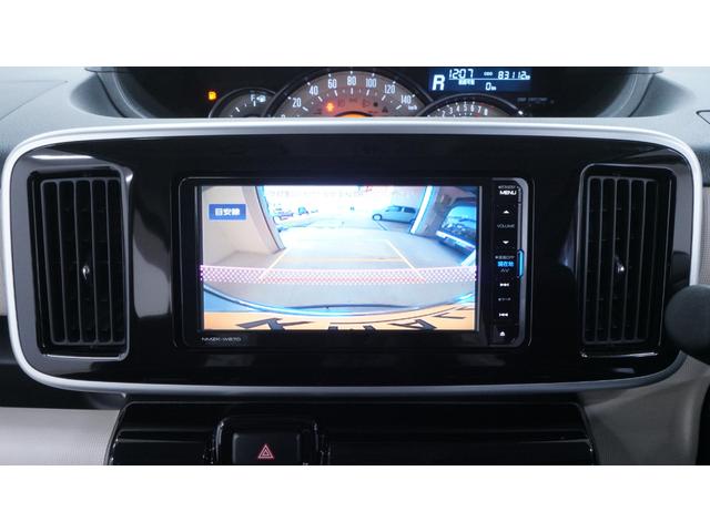 ムーヴキャンバス Ｇメイクアップ　ＳＡＩＩ　禁煙車　純正ナビ　フルセグＴＶ　Ｂｌｕｅｔｏｏｔｈ対応　ＣＤ／ＤＶＤ再生　両側パワースライドドア　革巻きハンドル　ＡＵＴＯエアコン　ステアリングスイッチ　電動格納ドアミラー　スマートキー（9枚目）