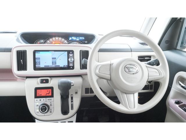 ムーヴキャンバス 　禁煙車　社外ナビ　フルセグＴＶ　ＣＤ／ＤＶＤ再生　Ｂｌｕｅｔｏｏｔｈ接続　両側パワースライドドア　スマートキー　電動格納ドアミラー　シートヒーター　衝突被害軽減ブレーキ　アイドリングストップ（3枚目）