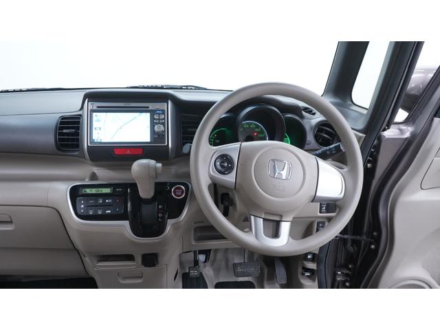 Ｎ－ＢＯＸ Ｇ・Ｌパッケージ　禁煙車　純正Ｇａｔｈｅｒｓ’ナビ　地デジＴＶ　ＣＤ／ＤＶＤ再生　バックカメラ　パワースライドドア　スマートキー　電動格納ドアミラー　ステアリングスイッチ　１４インチアルミホイール　アイドリングストップ（3枚目）