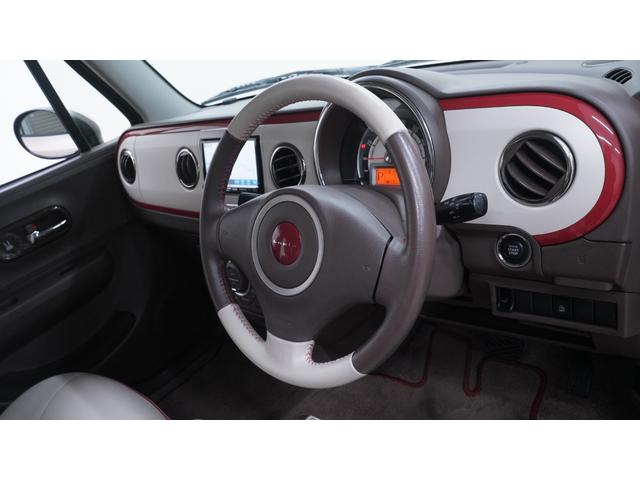 アルトラパンショコラ X 禁煙車 社外ナビ 地デジTV スマートキー 専用レザー調シート・内装カラー AUTOエアコン AUTOライト ショコラグレード専用純正スチールホイール アイドリングストップ ETC(17枚目)