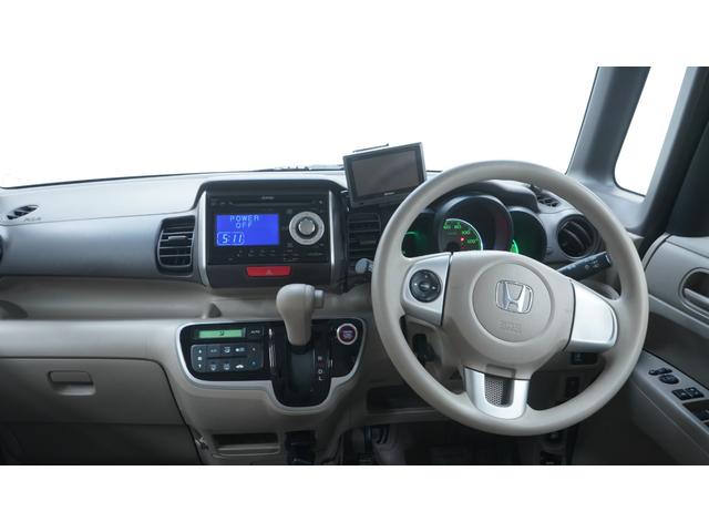 Ｎ－ＢＯＸ Ｇ・Ｌパッケージ　禁煙車　社外ナビ　地デジＴＶ　パワースライドドア　スマートキー　プッシュスタート　ＡＵＴＯエアコン　　ステアリングスイッチ　電動格納ドアミラー　Ｅ－ＣＯＮモード　アイドリングストップ　ＥＴＣ（3枚目）