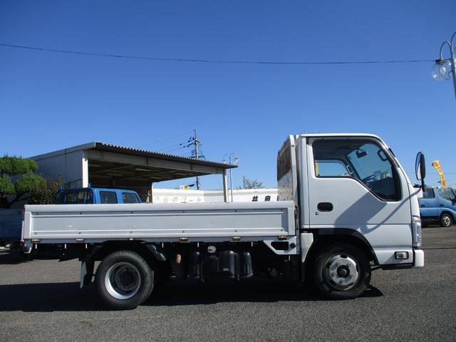 エルフトラック フルフラットロー　２ｔ積　平ボディ　オートマ　キーレス　集中ドアロック　全低床（4枚目）