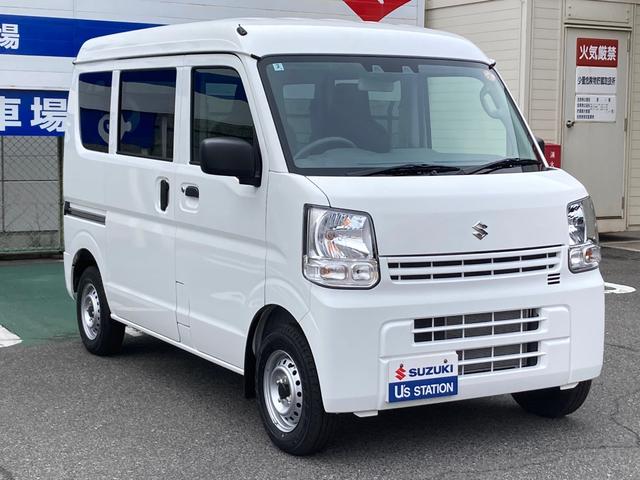 エブリイ ＰＡリミテッド　衝突被害軽減ブレーキ　ＡＭ／ＦＭラジオ　ＵＳＢ充電ソケット　キーレスエントリー　オートライト　車線逸脱警報機能　先行車発進お知らせ機能　リヤパーキングセンサー　登録済み（届け出済み）未使用車　禁煙車（7枚目）