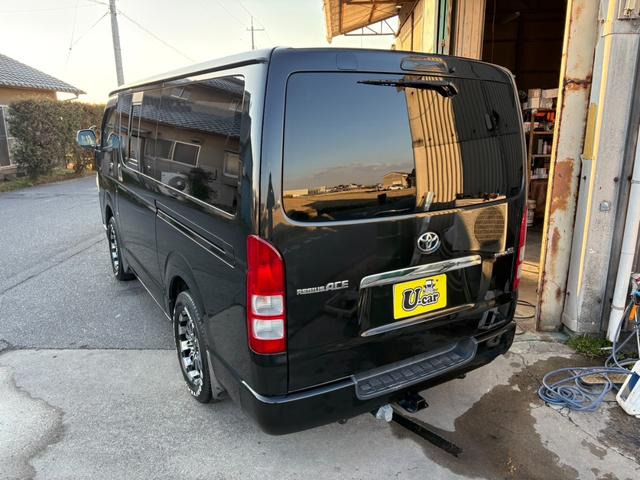 レジアスエースバン ロングスーパーGL ディーゼルターボ タイミングベルト交換済 ディスプレイオーディオ ウーハー ヒッチメンバー ベッド ドラレコ バイパーセキュリティ バックカメラ ETC(5枚目)