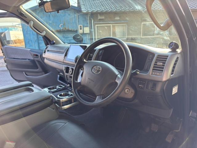 レジアスエースバン ロングスーパーGL ディーゼルターボ タイミングベルト交換済 ディスプレイオーディオ ウーハー ヒッチメンバー ベッド ドラレコ バイパーセキュリティ バックカメラ ETC(24枚目)