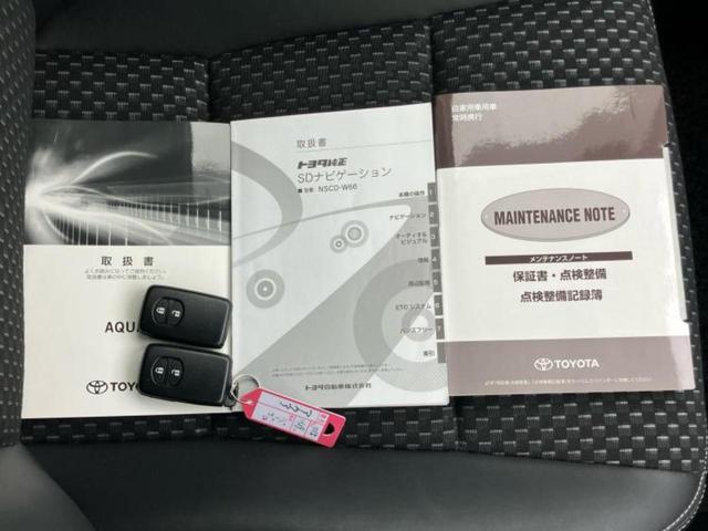 アクア クロスオーバー　新品タイヤ／保証書／純正　ＳＤナビ／トヨタセーフティセンス／車線逸脱防止支援システム／シート　ハーフレザー／ヘッドランプ　ＬＥＤ／Ｂｌｕｅｔｏｏｔｈ接続／ＥＴＣ／ＥＢＤ付ＡＢＳ／横滑り防止装置　禁煙車（37枚目）