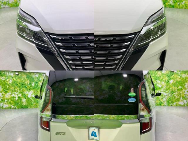 セレナ ハイウェイスターV 新品タイヤ/保証書/純正 10インチ SDナビ/フリップダウンモニター 純正 11インチ/衝突安全装置/両側電動スライドドア/アラウンドビューモニター/車線逸脱防止支援システム/シート 撥水加工(53枚目)