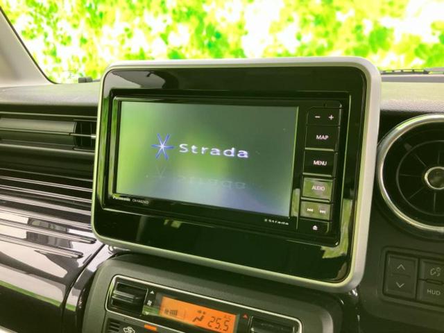 スペーシアカスタム ハイブリッドXSターボ 新品タイヤ/保証書/社外 ナビ/セーフティサポート(スズキ)/両側電動スライドドア/シートヒーター 運転席/車線逸脱防止支援システム/シート ハーフレザー/ヘッドランプ LED/USBジャック 禁煙車(9枚目)