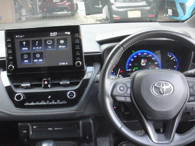 カローラツーリング ハイブリッド ダブルバイビー モデリスタエアロ禁煙車 純正9インチディスプレイオーディオ DVD CD ステアリングヒーター シートヒーター レーダークルーズコントロール BSM トヨタセーフティセンス LEDライト(10枚目)