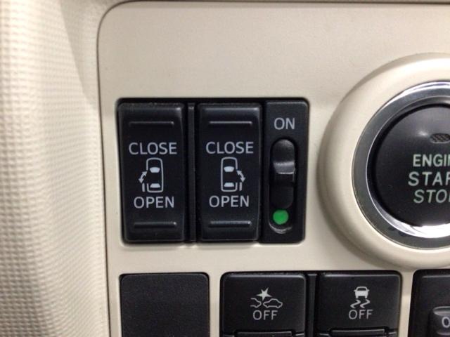 ムーヴキャンバス ＸリミテッドメイクアップＳＡＩＩ　ＣＤチューナー・スマートキー・盗難防止装置・社外ＡＷ・両側電動スライドドア　横滑り防止システム　アイドルストップ　セキュリティ　ＵＳＢ　運転席助手席エアバッグ　キーフリーシステム　オートエアコン　ＰＳ（7枚目）