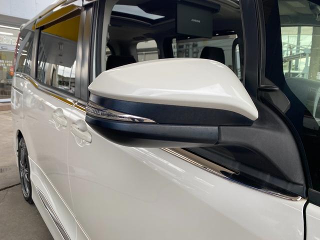 ノア Ｇ　ワンオーナー　ユーザー買取車　サンルーフ　プッシュスタート　スマートキー２個　アルパイン１１インチナビ　フルセグ　ブルートゥース　ＤＶＤビデオ　バックカメラ　１２．８インチフリップダウン　エアロパーツ（33枚目）