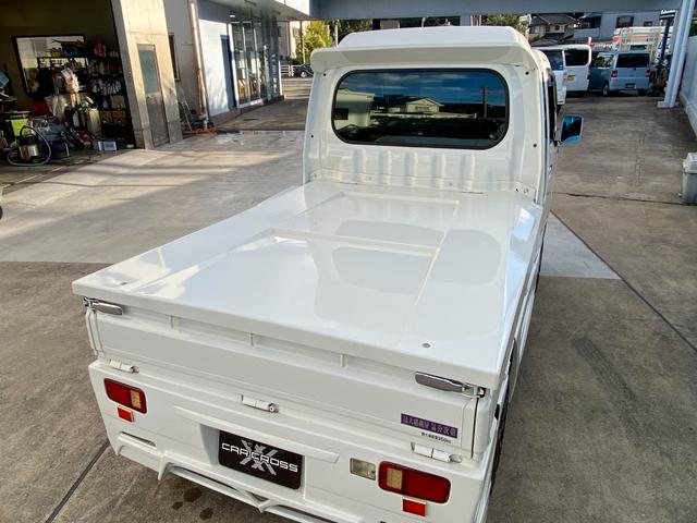 ハイゼットトラック ジャンボ ワンオーナー ユーザー買取車 翔プロデュースエアロ 荷台トノカバー リアルーフウイング キーレス LEDライト フロントフォグ パワステ パワーウィンドウ フロアオートマ マット バイザー 禁煙車(35枚目)