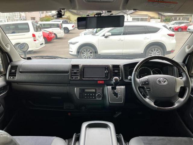 ハイエースバン ロングスーパーGLダークプライム 純正 SDナビ/シート ハーフレザー/ドライブレコーダー 前後/ヘッドランプ LED/USBジャック/Bluetooth接続/HDMI接続/ETC2.0/ABS/バックモニター/フルセグTV ドラレコ(4枚目)