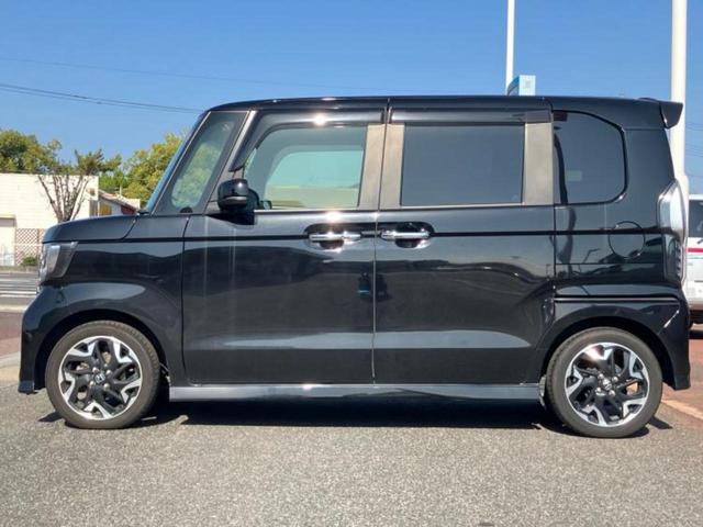 N-BOXカスタム G・Lターボホンダセンシング 新品タイヤ/社外 SDナビ/ホンダセンシング/両側電動スライドドア/シートヒーター 前席/車線逸脱防止支援システム/シート ハーフレザー/パーキングアシスト バックガイド ターボ 衝突被害軽減システム(2枚目)