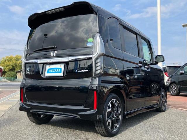 N-BOXカスタム G・Lターボホンダセンシング 新品タイヤ/保証書/純正 8インチ SDナビ/ホンダセンシング/両側電動スライドドア/車線逸脱防止支援システム/シート ハーフレザー/ドライブレコーダー 純正/ヘッドランプ LED ターボ DVD再生(3枚目)